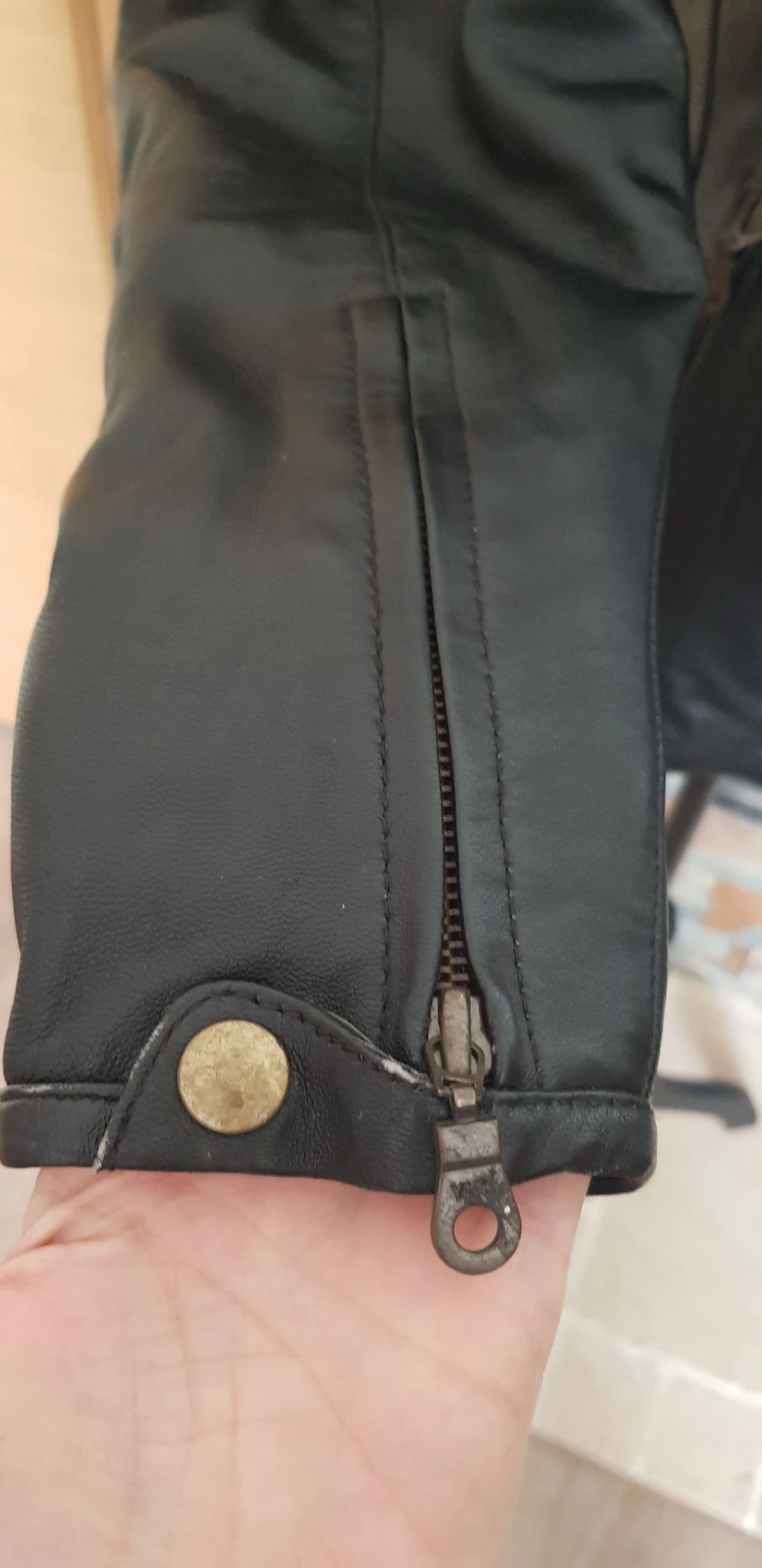 🖤 chaqueta de moto de piel de cordero para mujer talla 36 🖤 – photo 11